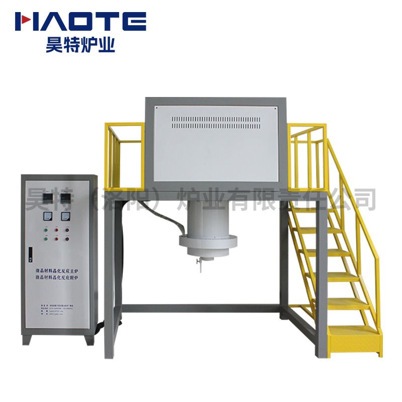 異形定（dìng）製爐1800℃400X400X4000罩（zhào）式爐微晶材料晶化反（fǎn）應爐內放鉑金（jīn）坩堝（guō）